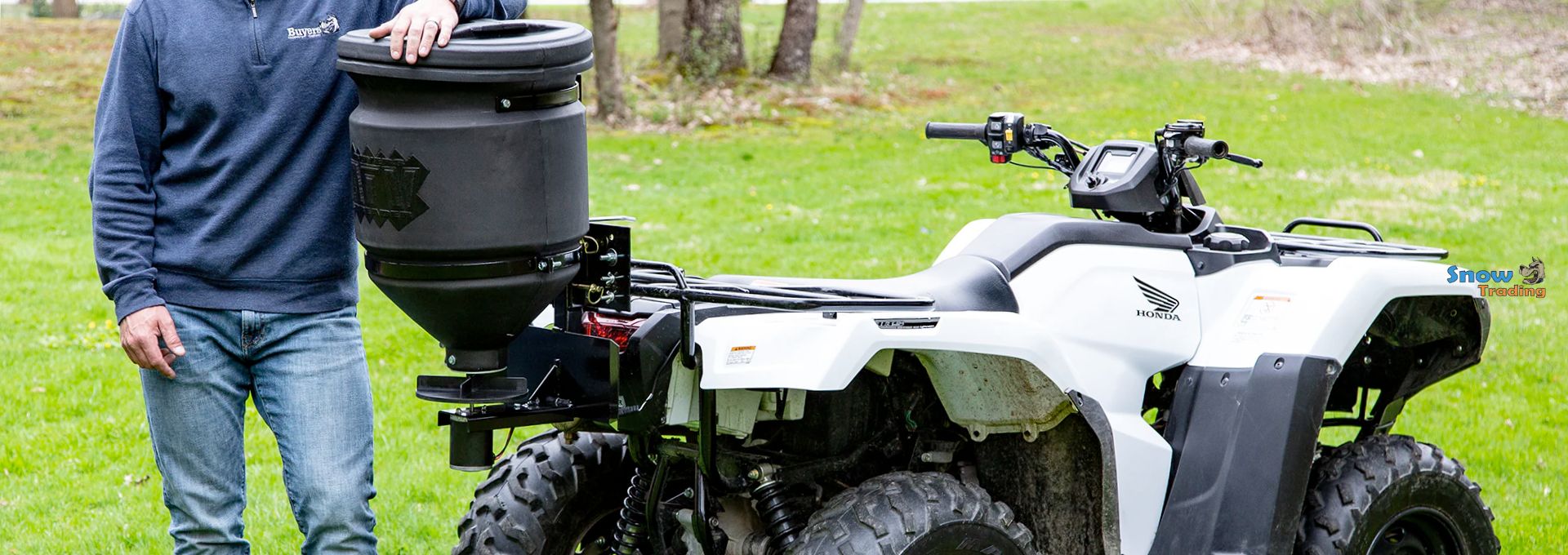 Electric spreader for quads